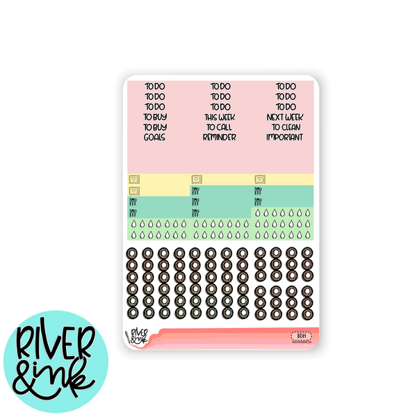 Bakers Dozen | Vertical Stickers Kit Planner Stickers
