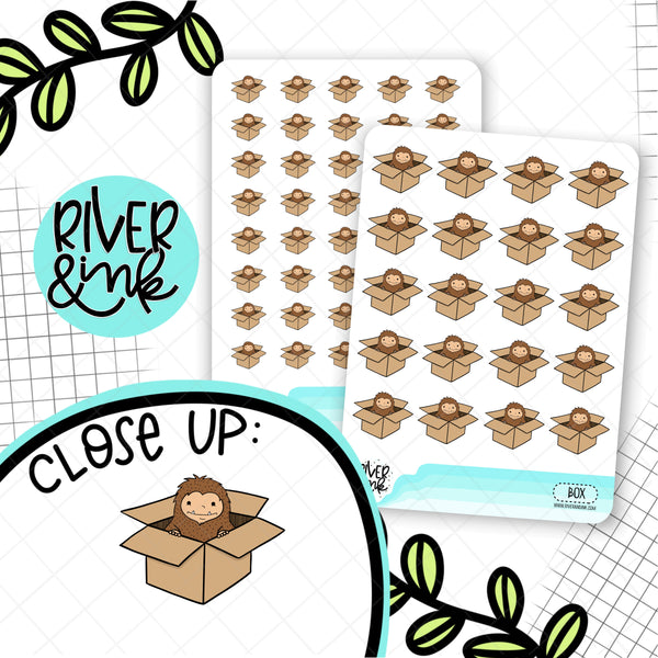 Moving Box Biggie Sass Planner Character | Planner Stickers