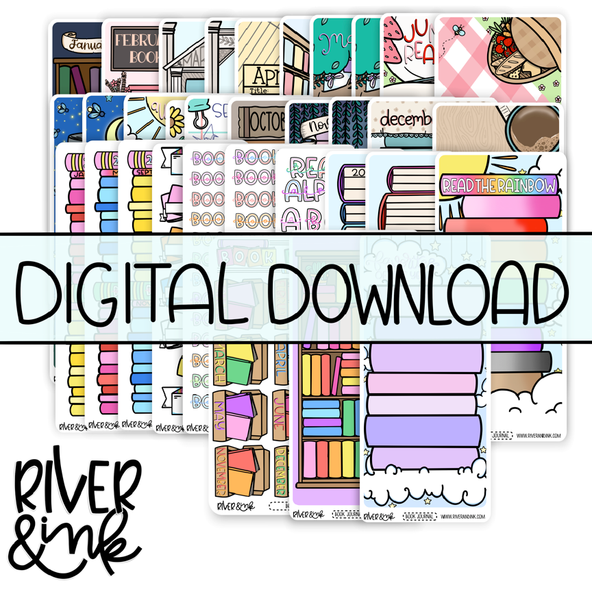 Hobonichi WEEKS 2023 DIGITAL DOWNLOAD Book Journaling Mega Bundle | Hand Drawn Planner Stickers
