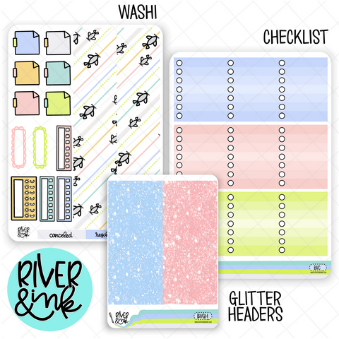 Bon Voyage | Weekly Vertical Planner Stickers Kit Add Ons