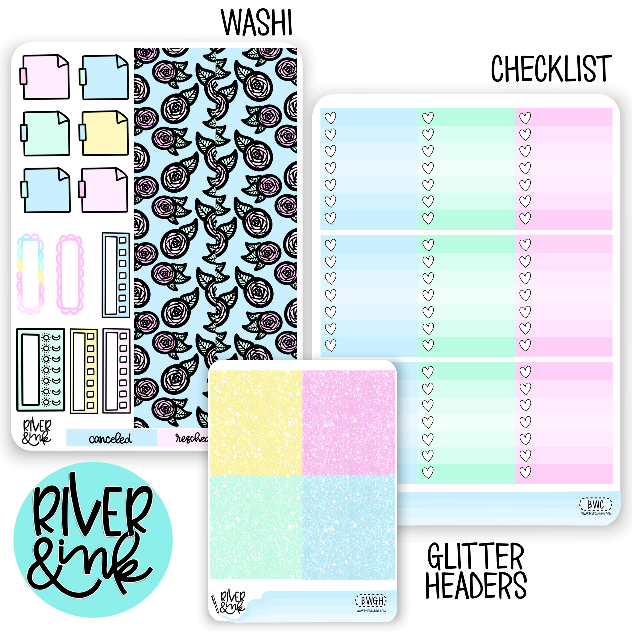 Bookworm | Weekly Vertical Planner Stickers Kit Add Ons