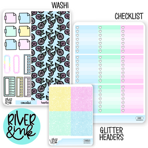 Bookworm | Weekly Vertical Planner Stickers Kit Add Ons