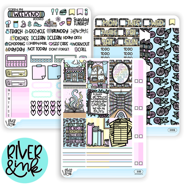 Bookish Hobonichi Cousin Kit Planner Stickers
