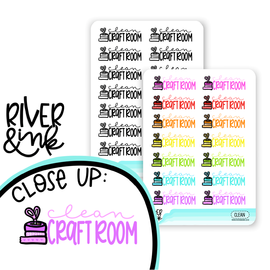 Clean Craftroom | Hand Lettered Planner Stickers