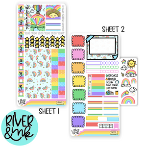 Chase The Rainbow | Hobonichi Weeks Sticker Kit Planner Stickers