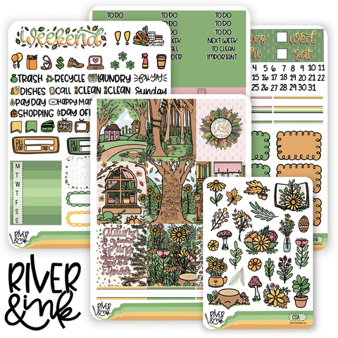 Changing Seasons | Vertical Stickers Kit Planner Stickers