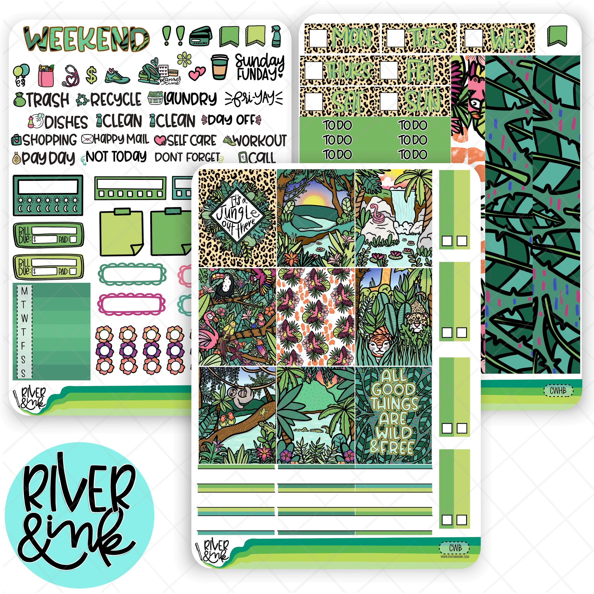 Call of the Wild | Hobonichi Cousin l Planner Stickers Kit