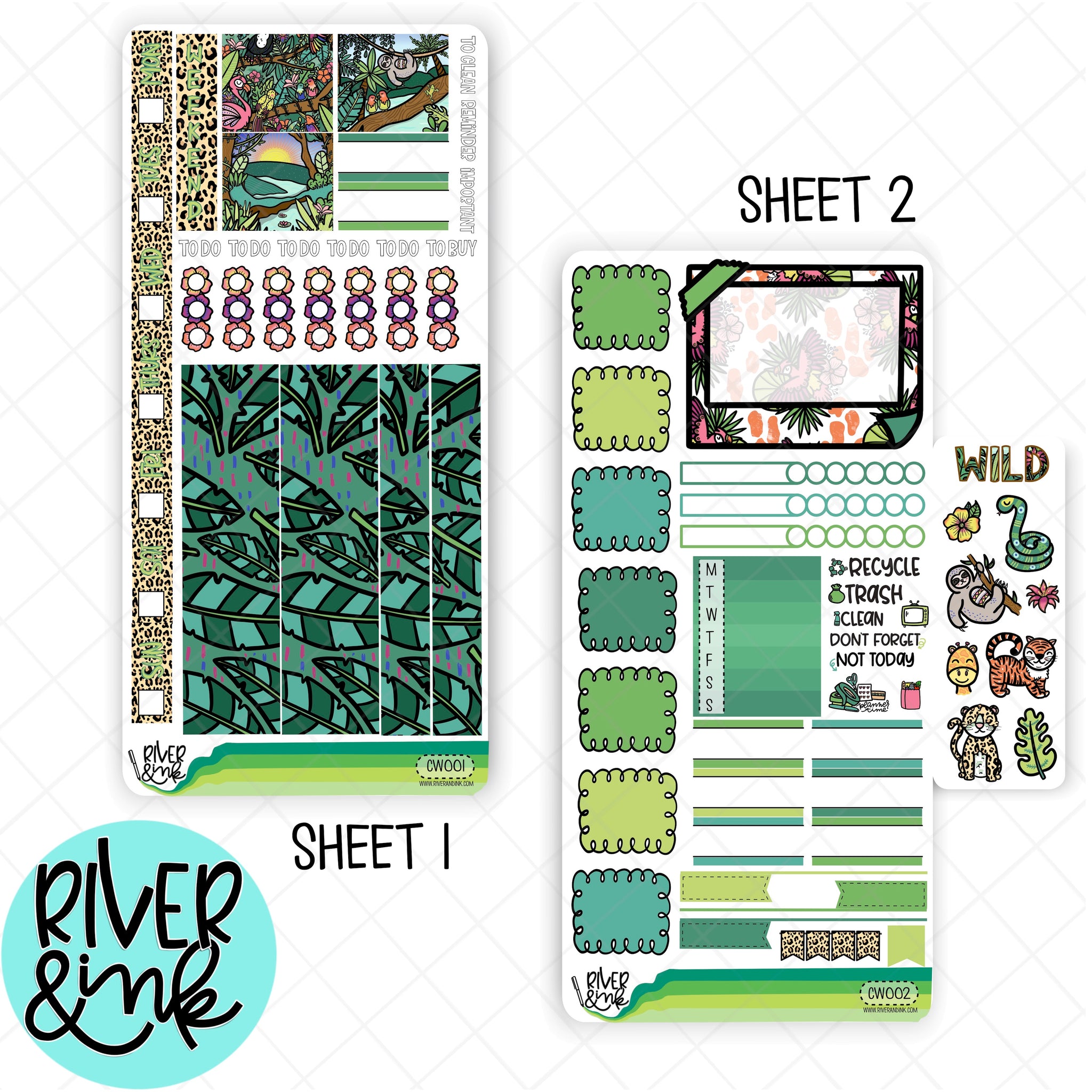 Call of the Wild | Hobonichi Weeks Sticker Kit Planner Stickers