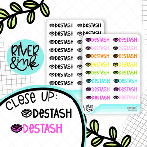 Destash | Hand Lettered Planner Stickers