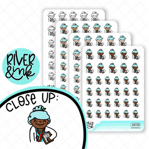 Doctor Planner Characters | Hand Drawn Planner Stickers