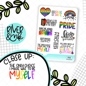 General Pride Quotes | Hand Lettered Planner Stickers