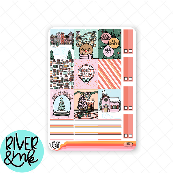 Holly Jolly Christmas | Hobonichi Cousin l Planner Stickers Kit