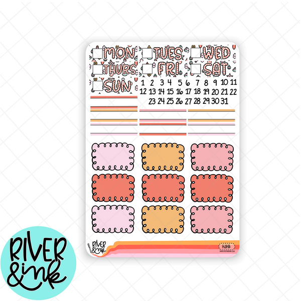 Holly Jolly Christmas | Weekly Vertical Planner Stickers Kit
