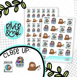 Laundry Biggie Sass Planner Character | Hand Drawn Planner Stickers