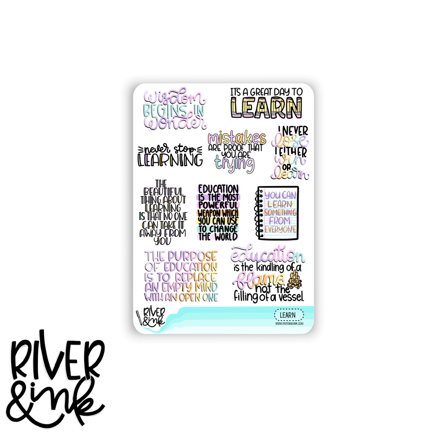 Art Quotes | Hand Lettered Planner Stickers