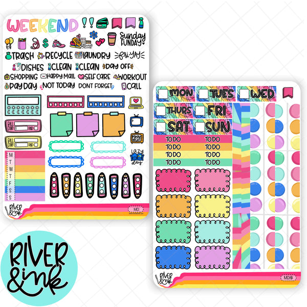 Make and Create | Hobonichi Cousin l Planner Stickers Kit