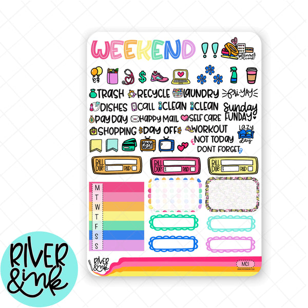Make and Create| Weekly Vertical Planner Stickers Kit