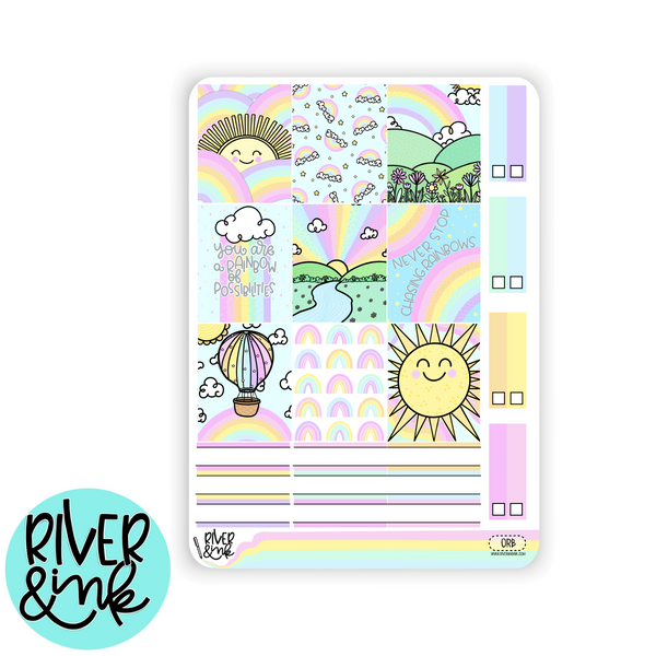 Over The Rainbow | Hobonichi Cousin l Planner Stickers Kit