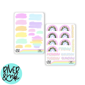 Over The Rainbow | Journaling Kit Add On Stickers