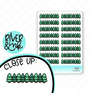 Tree Dividers | Hand Drawn Planner Stickers