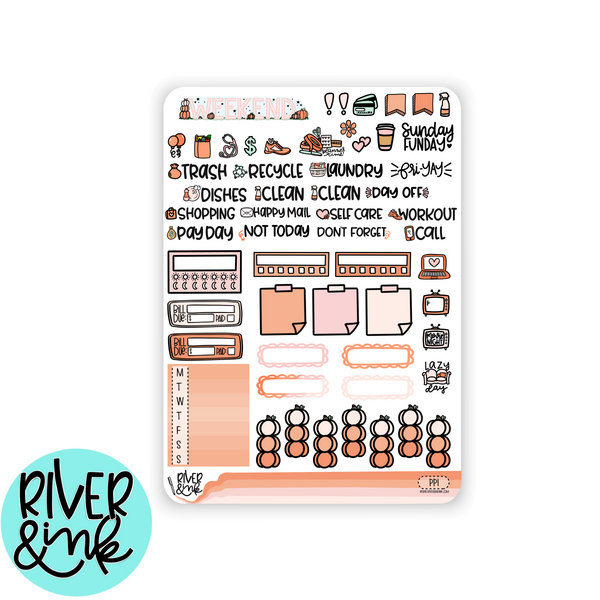 Pumpkin Patch | Hobonichi Cousin l Planner Stickers Kit