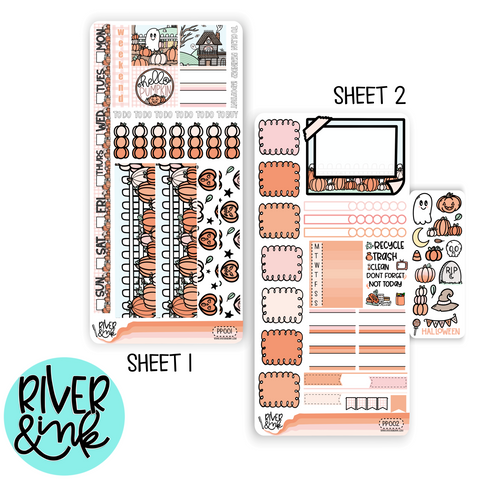 Pumpkin Patch | Hobonichi Weeks Sticker Kit Planner Stickers