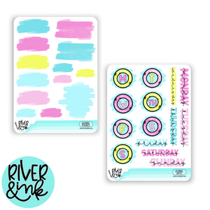 Poolside Paradise | Journaling Kit Add On Stickers