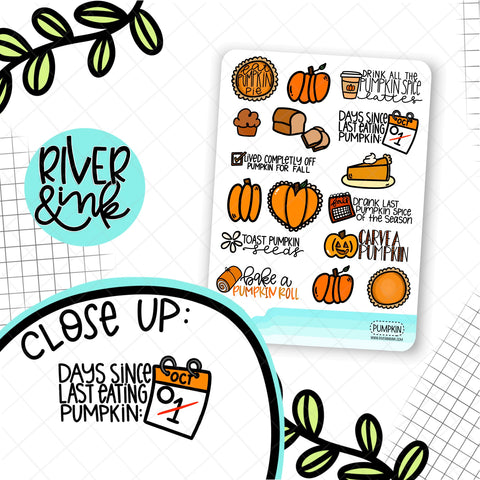 Pumpkin Spice Quote | Hand Lettered Planner Stickers