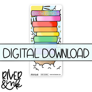 Hobonichi WEEKS 2023 Digital Download Read the Rainbow Book Journaling Pages *PERSONAL USE ONLY*
