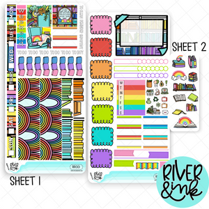 Reading Rainbow | Hobonichi Weeks Sticker Kit Planner Stickers