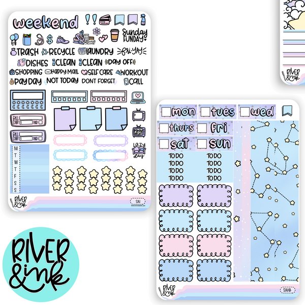 Space Age | Hobonichi Cousin l Planner Stickers Kit