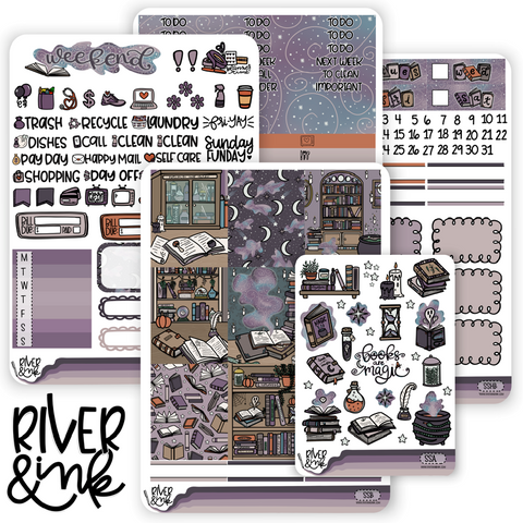 Spines and Spirits | Vertical Stickers Kit Planner Stickers