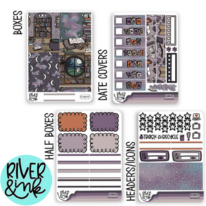 Spines and Spirits | Mini Weekly Planner Stickers Kit