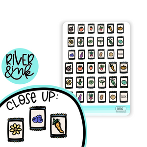 Garden Seed Packet Icon | Hand Drawn Planner Stickers