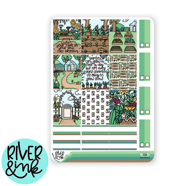 Seeds and Soil Gardening | Hobonichi Cousin l Planner Stickers Kit