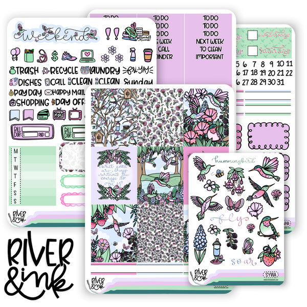 Spread Your Wings | Vertical Stickers Kit Planner Stickers