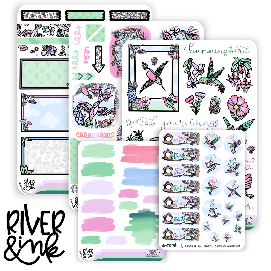 Spread Your Wings | Journaling Stickers Kit – River & Ink